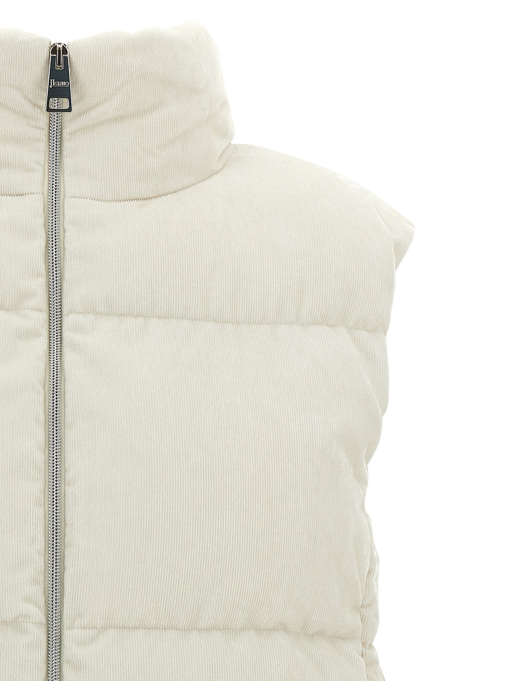 White Viscose Sleeveless Jacket