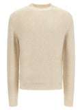 White Alpaca Leather Cardigan