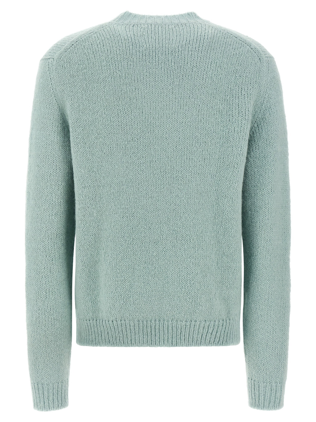 Blue Alpaca Leather Cardigan