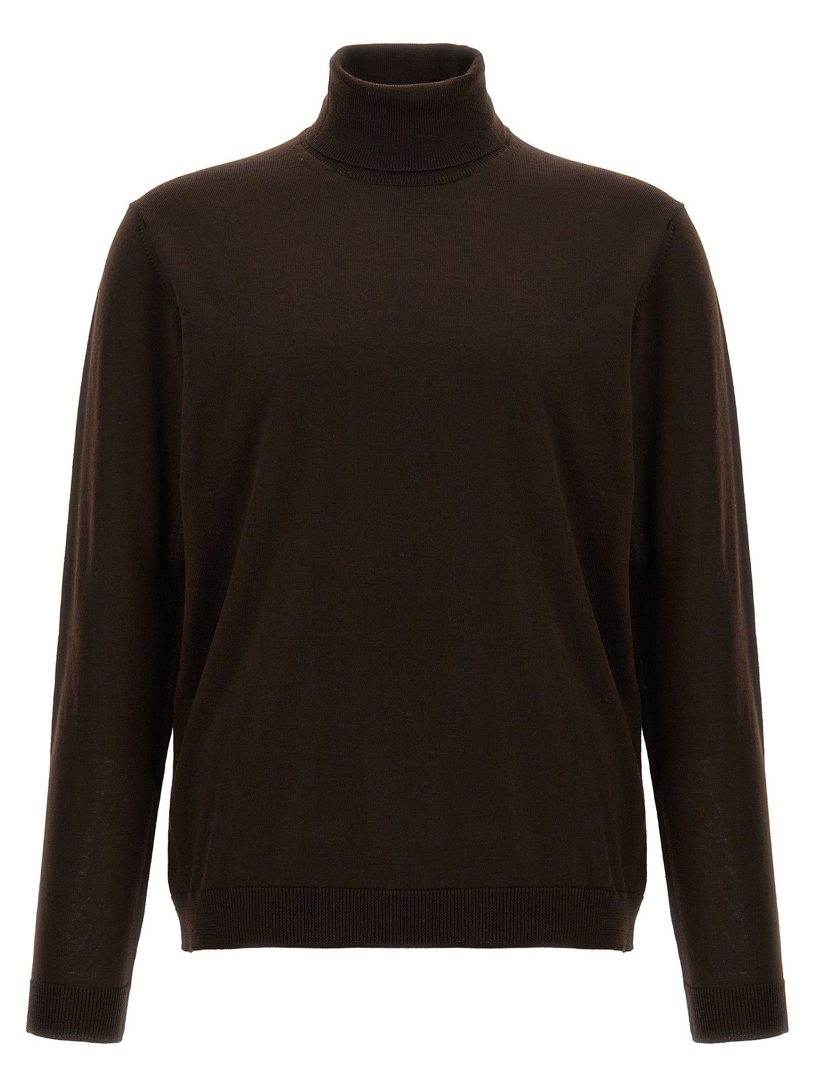Brown Merino Wool Cardigan