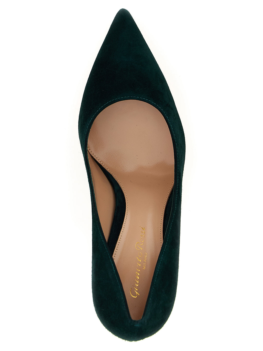 Bicolor Suede Leather High Heel Pumps