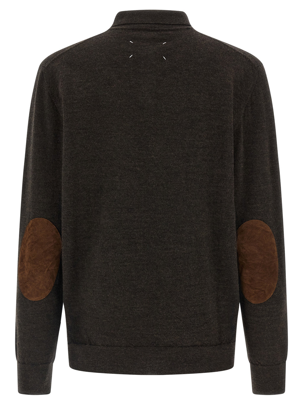 Brown Wool Polo Shirt
