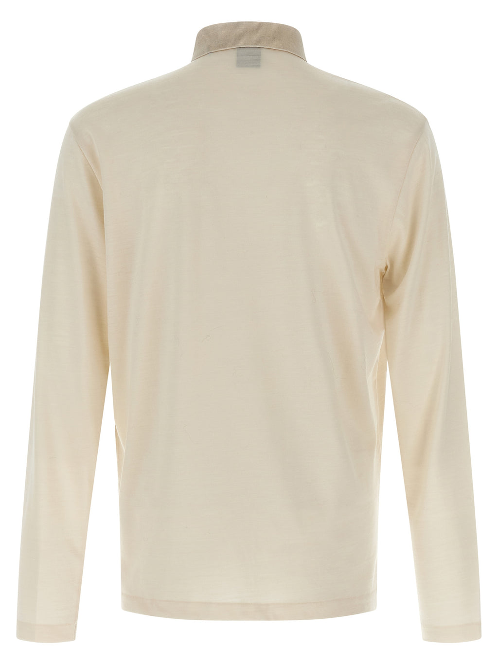 Beige Wool Polo Shirt
