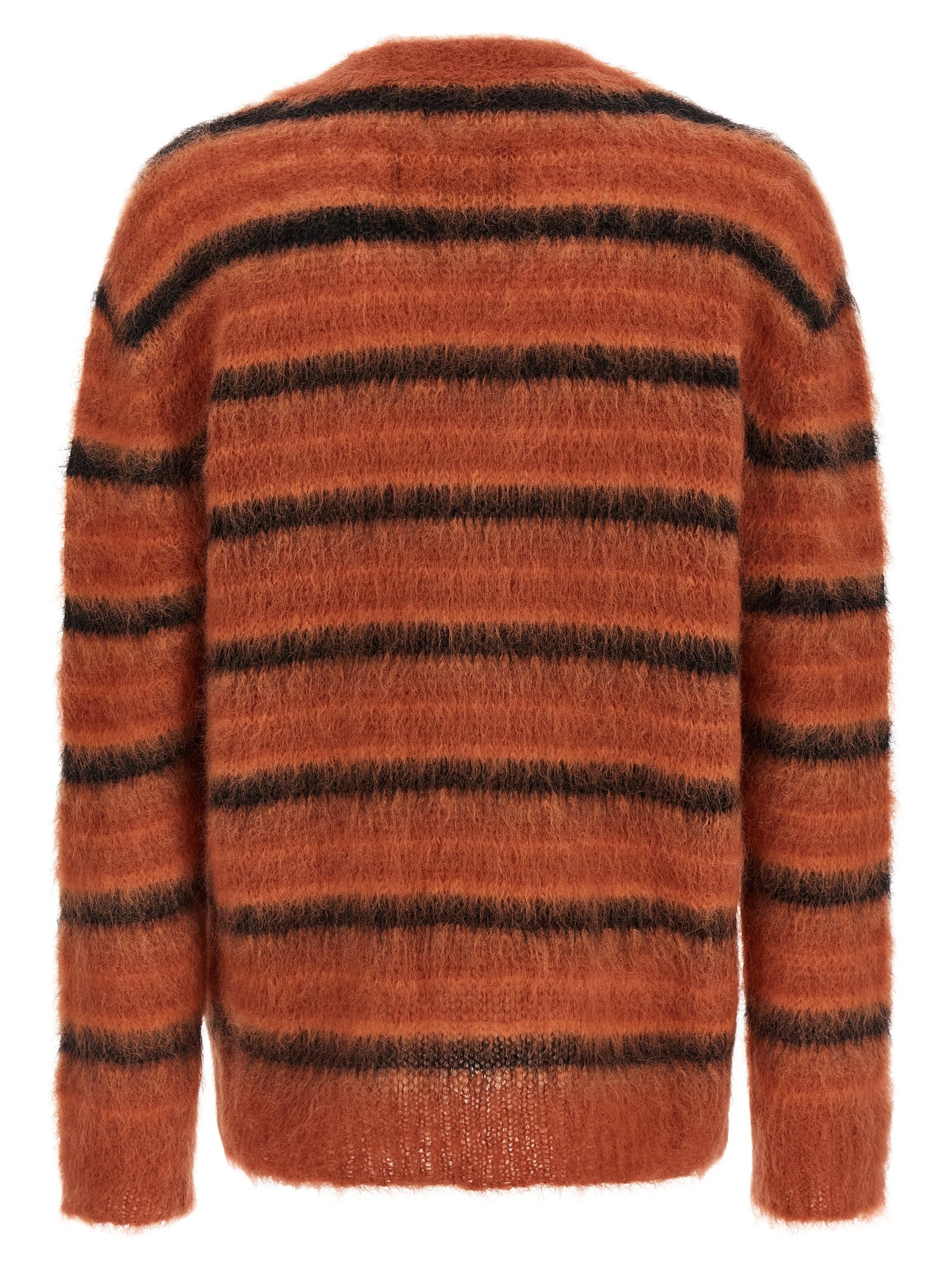 Orange Fabric Cardigan