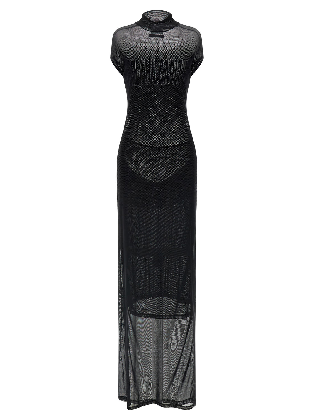 Black Polyamide Long Dress