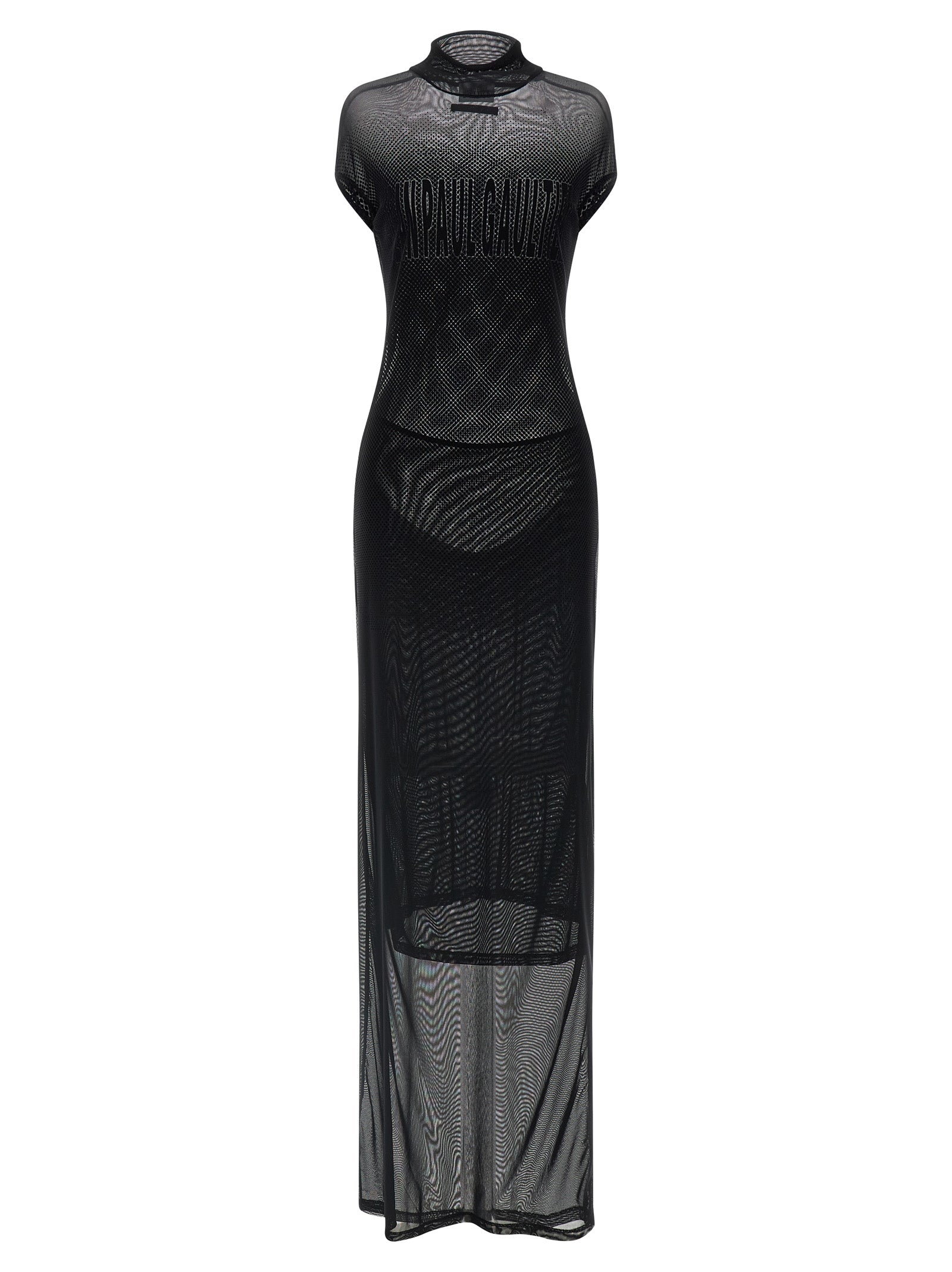 Black Polyamide Long Dress