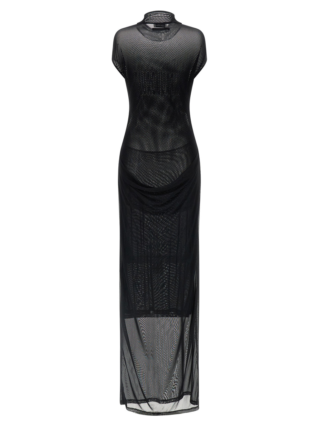 Black Polyamide Long Dress