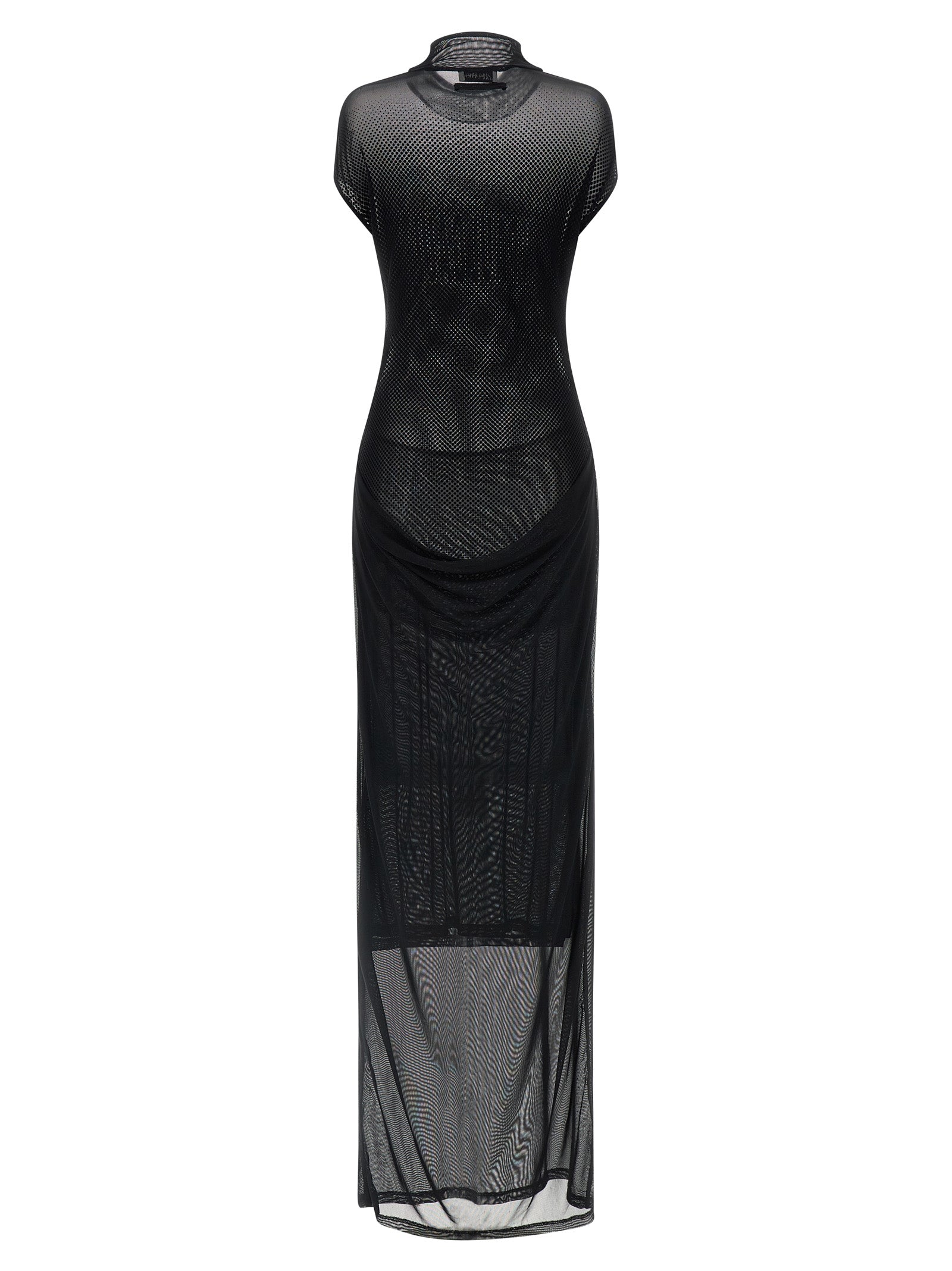 Black Polyamide Long Dress