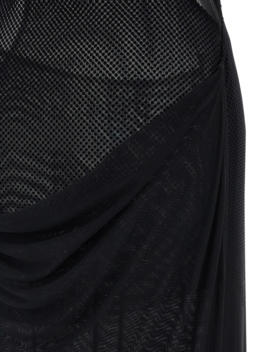 Black Polyamide Long Dress