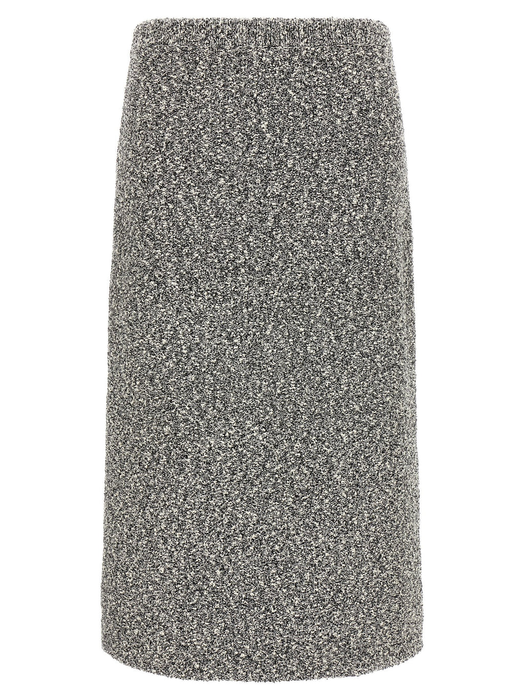 Black Polyamide Midi Skirt