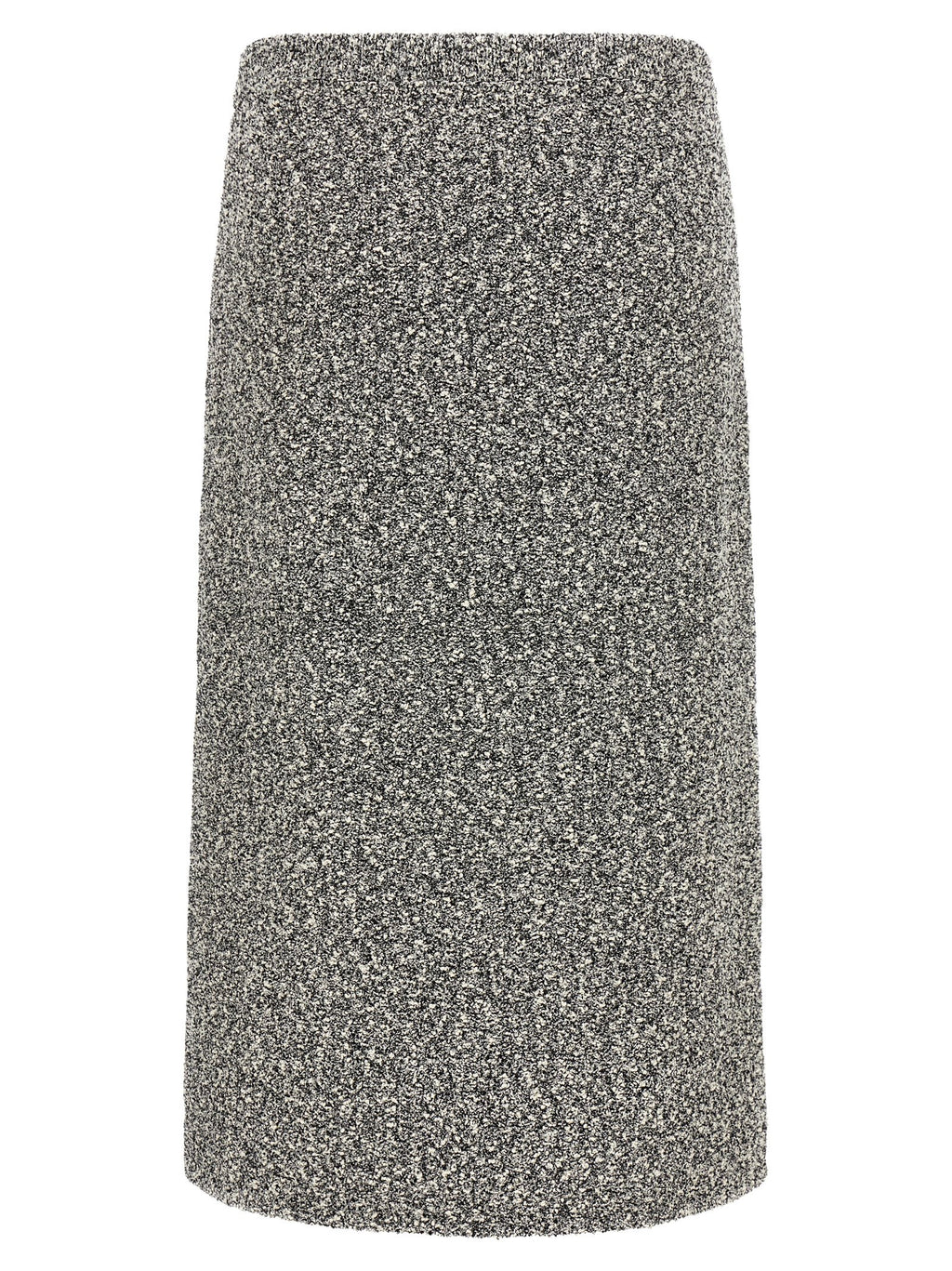 Black Polyamide Midi Skirt