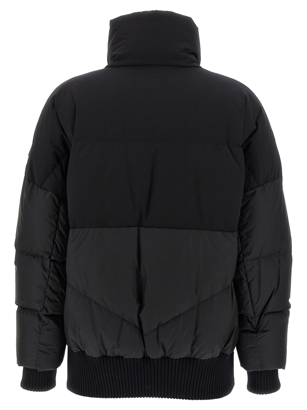 Black Nylon Bomber