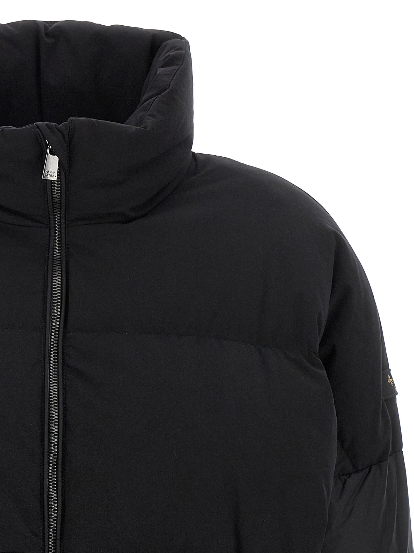 Black Nylon Bomber