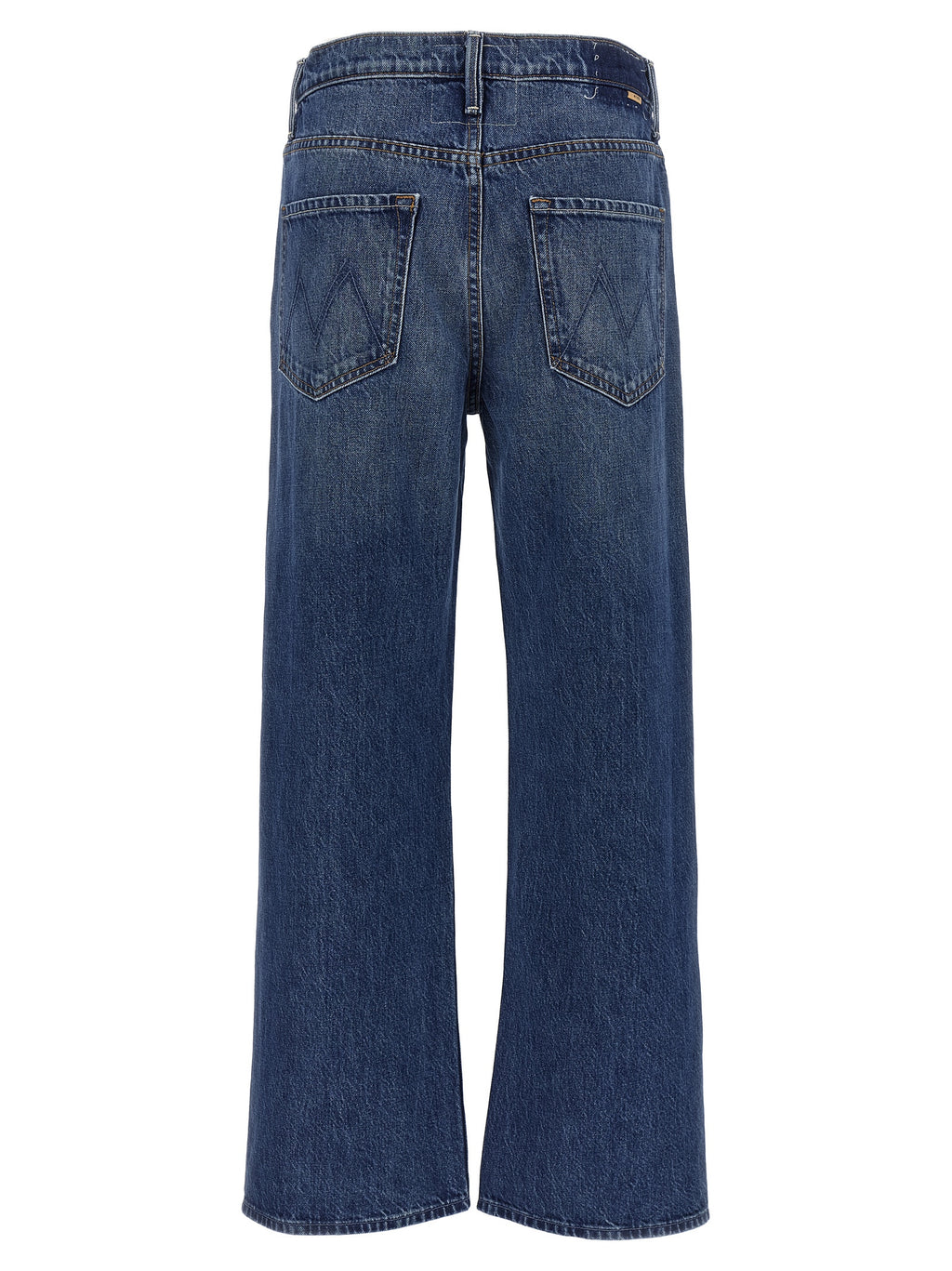 Blue Cotton Flared Jeans