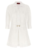 White Cotton Short Dress