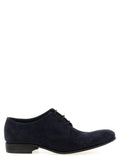 Blue Suede Leather Oxfords And Derbies