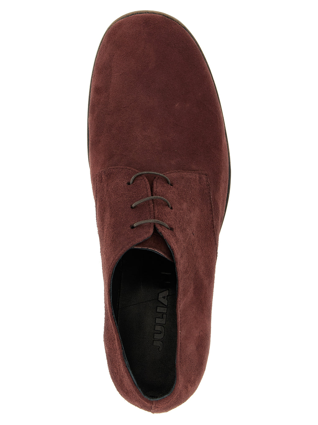 Bordeaux Suede Leather Oxfords And Derbies