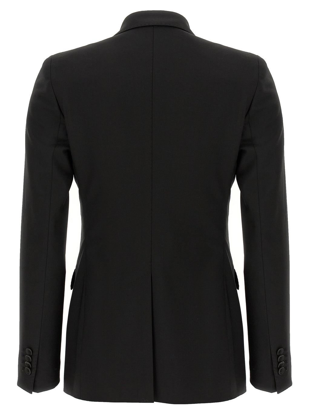 Black Virgin Wool Two-Piece Suit