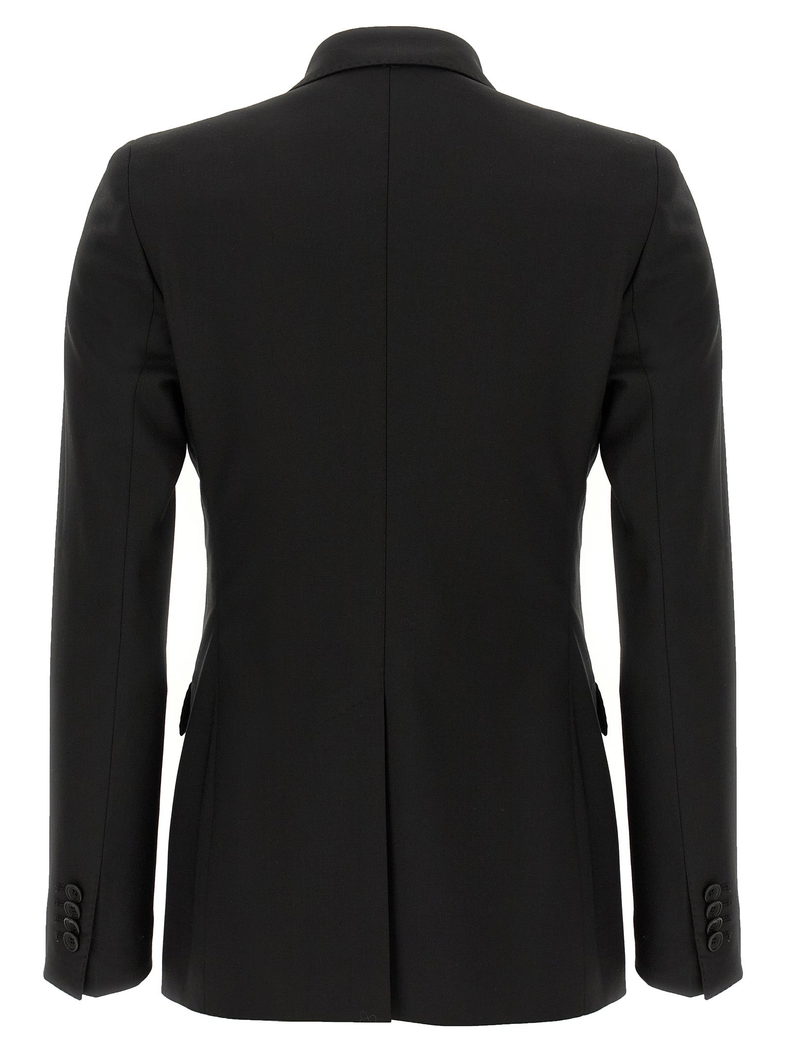 Black Virgin Wool Two-Piece Suit