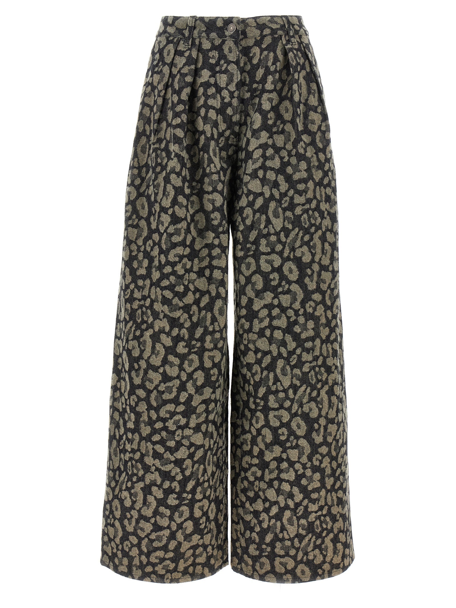 Multicolor Cotton Casual Pants