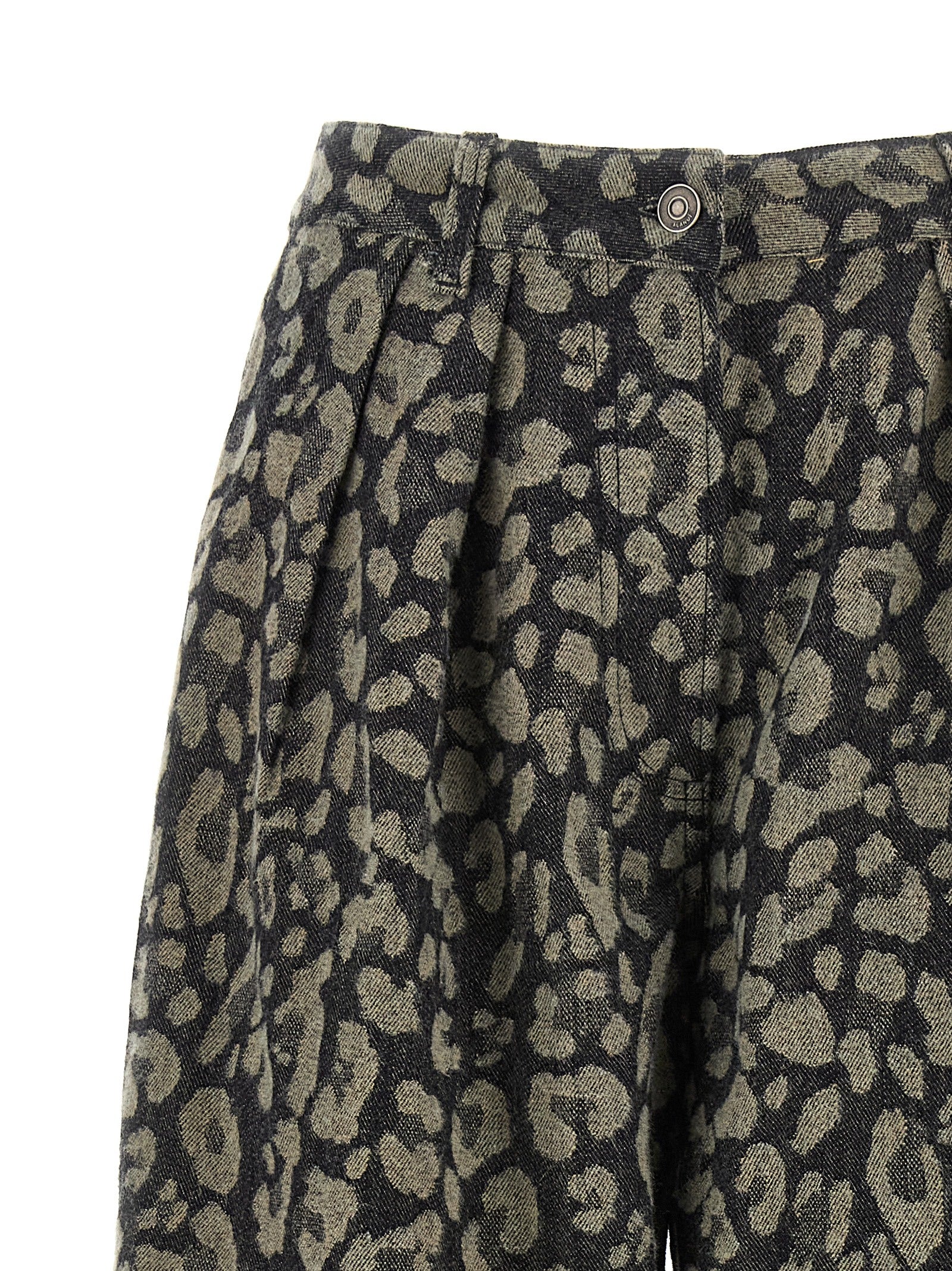 Multicolor Cotton Casual Pants