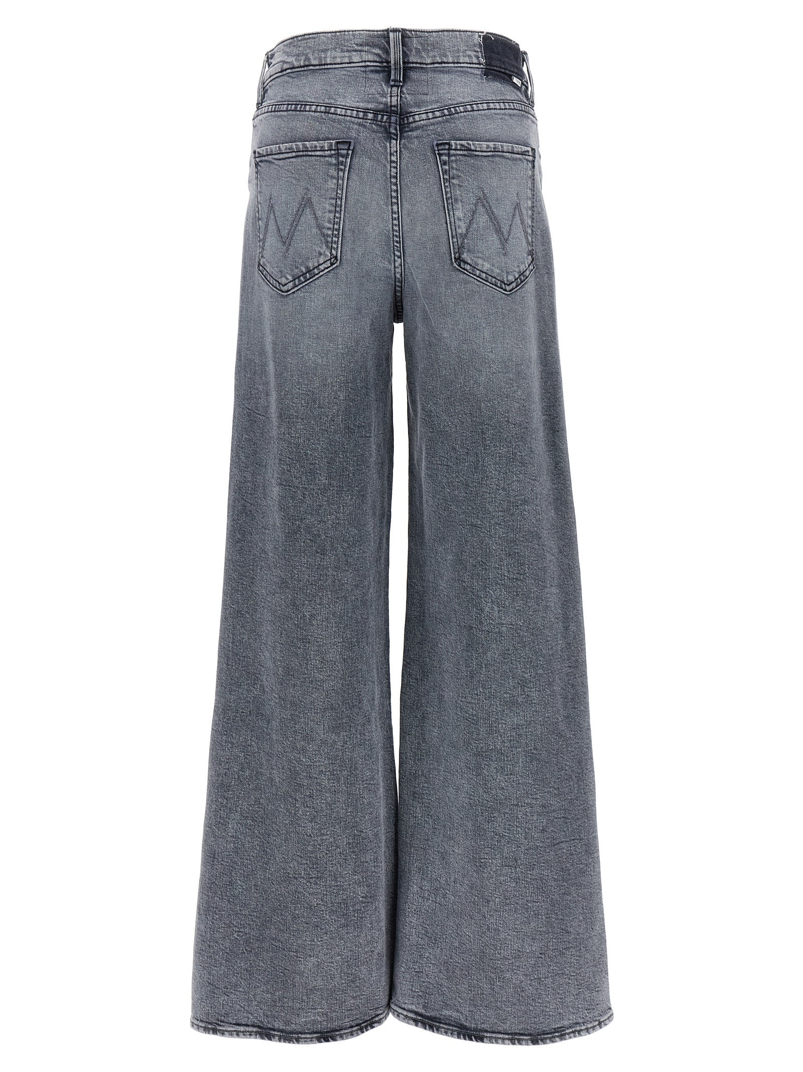Gray Cotton Relaxed Fit Jeans
