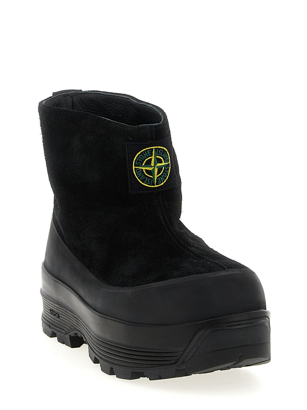 Black Rubber Ankle Boots