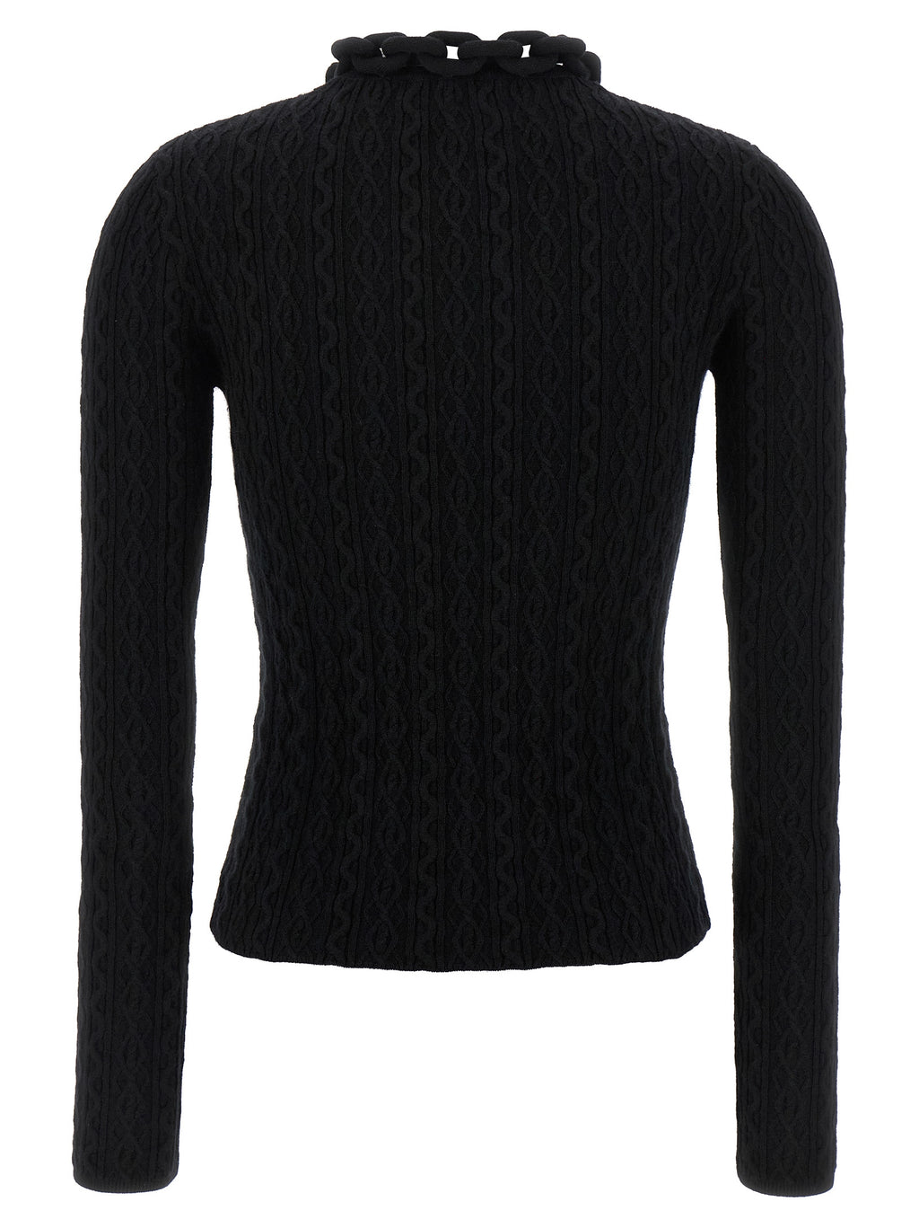 Black Wool Cardigan