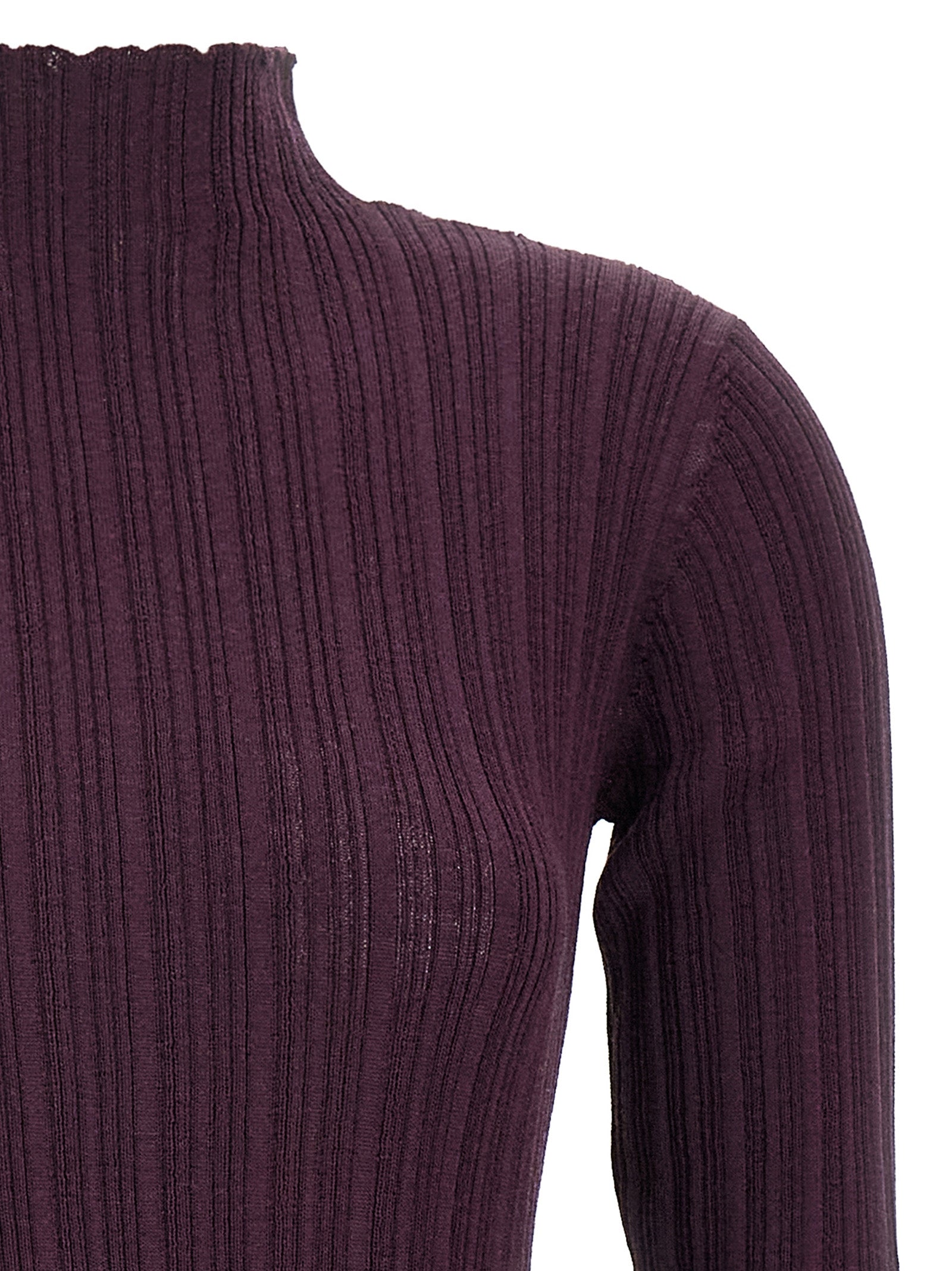 Purple Wool Short Dress