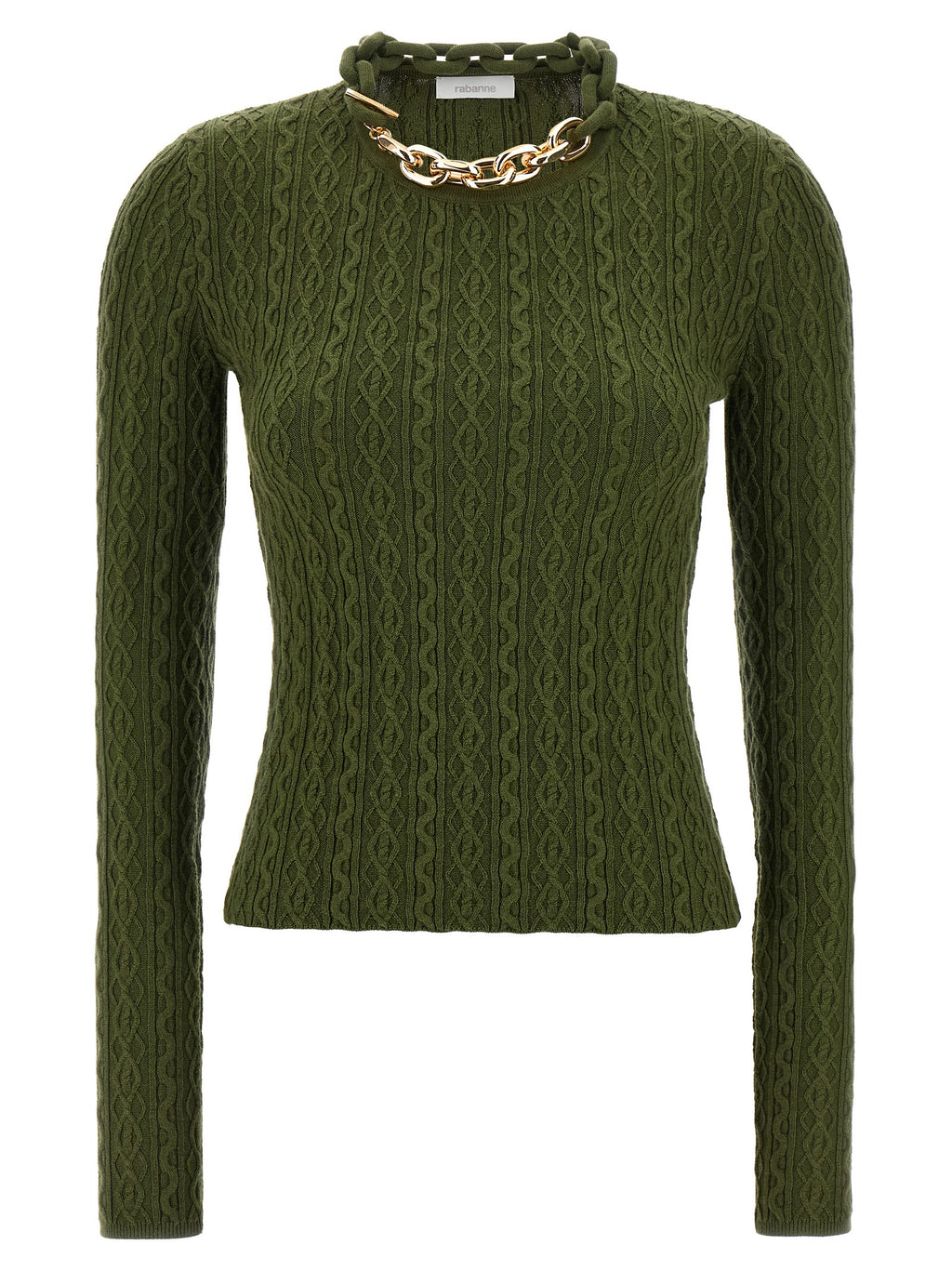 Bicolor Wool Cardigan