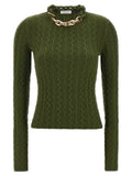 Bicolor Wool Cardigan