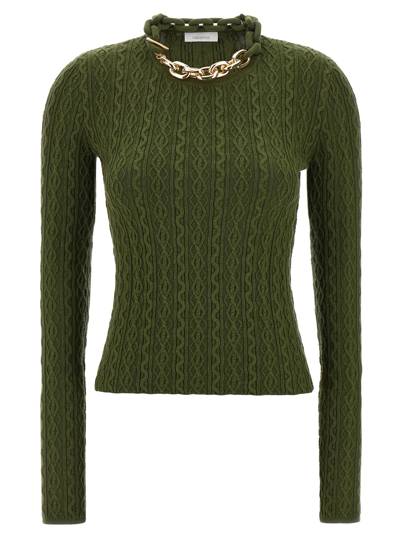 Bicolor Wool Cardigan