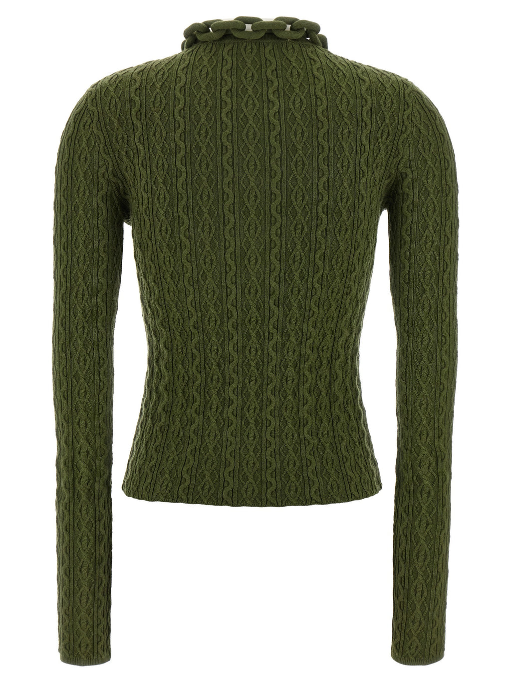 Bicolor Wool Cardigan