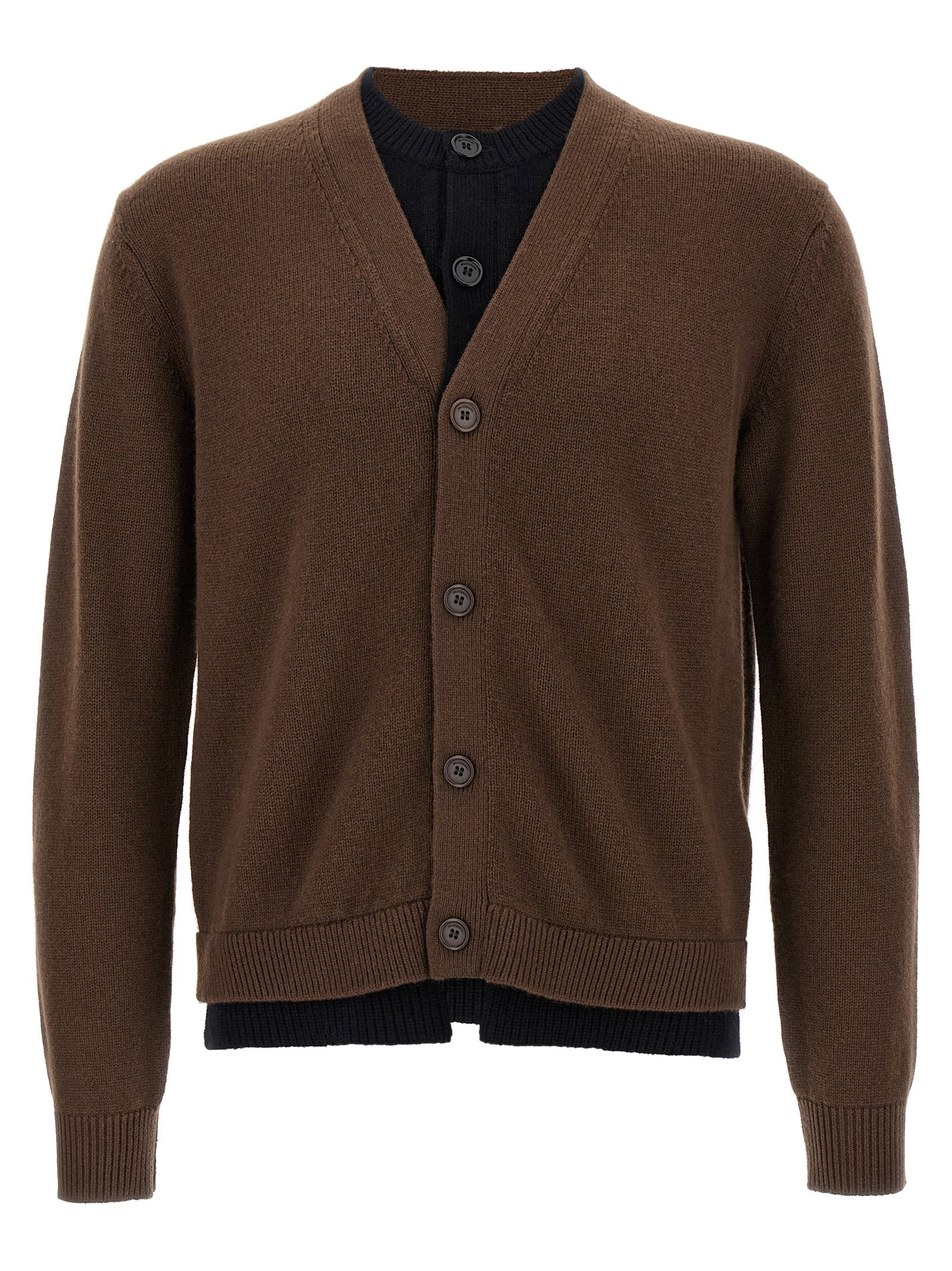 Brown Wool Cardigan