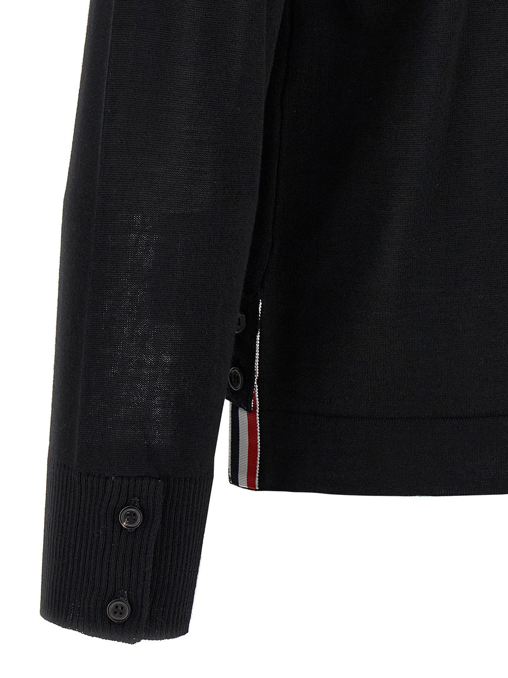 Black Virgin Wool Cardigan