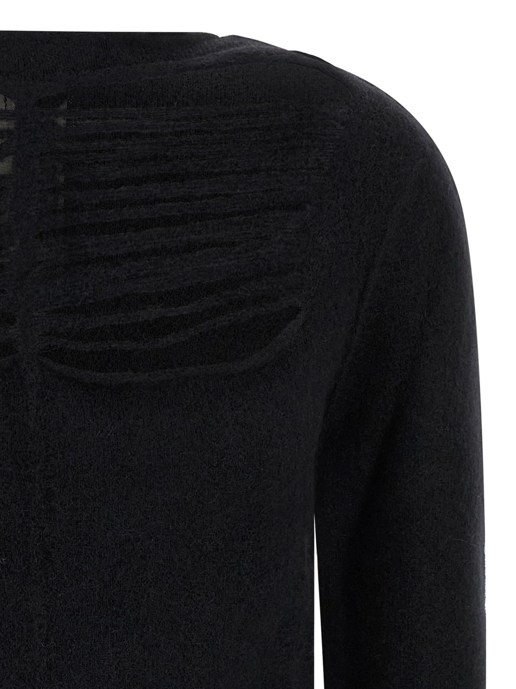 Black Wool Cardigan
