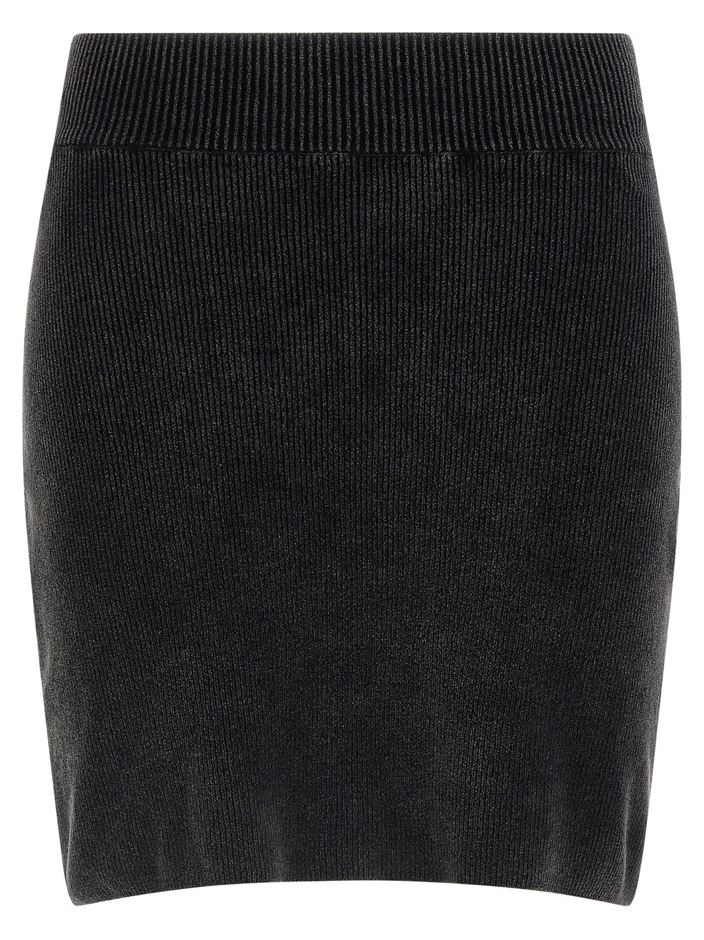 Black Cotton Long Skirt