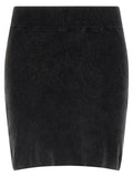 Black Cotton Long Skirt