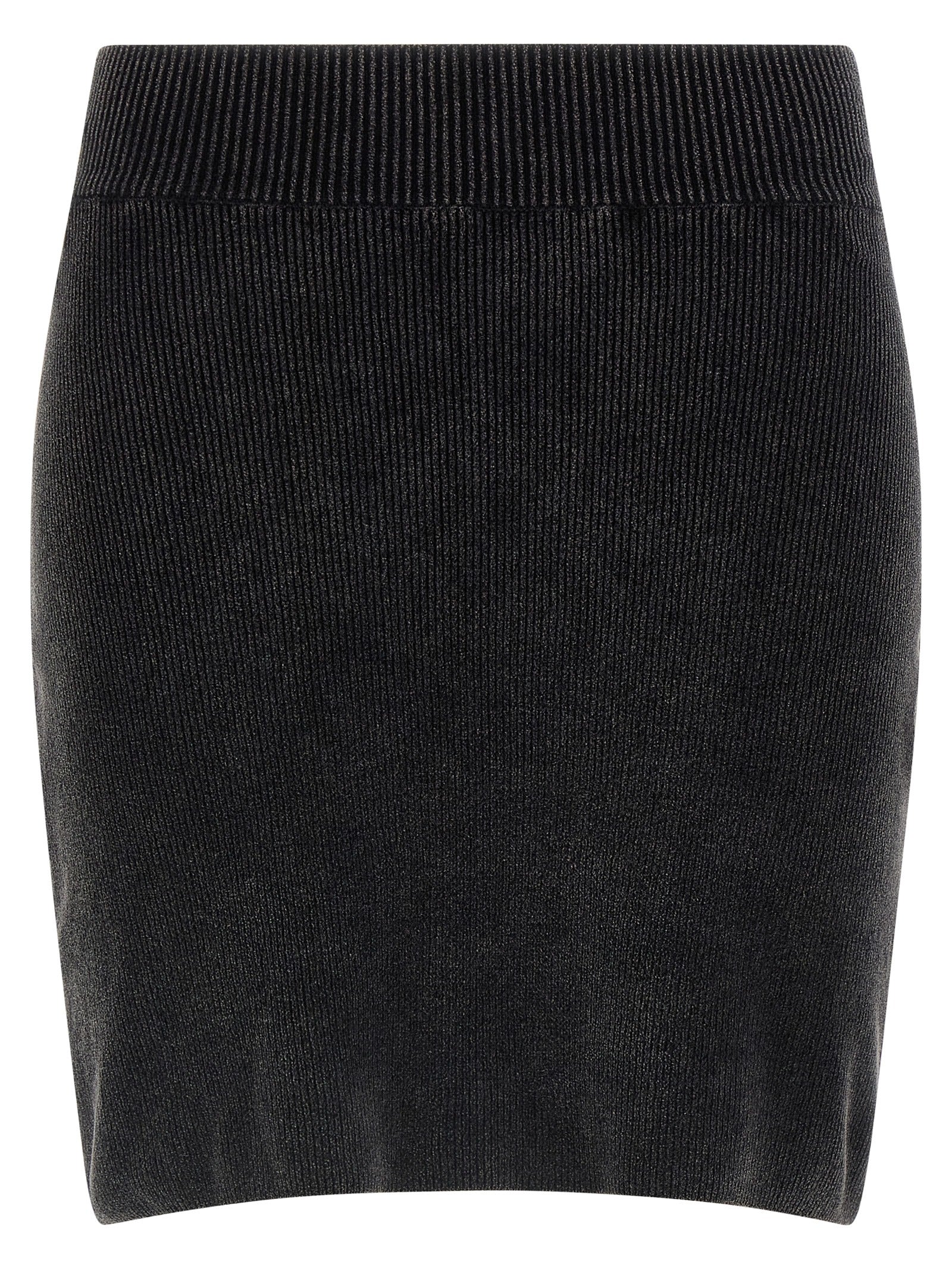 Black Cotton Long Skirt