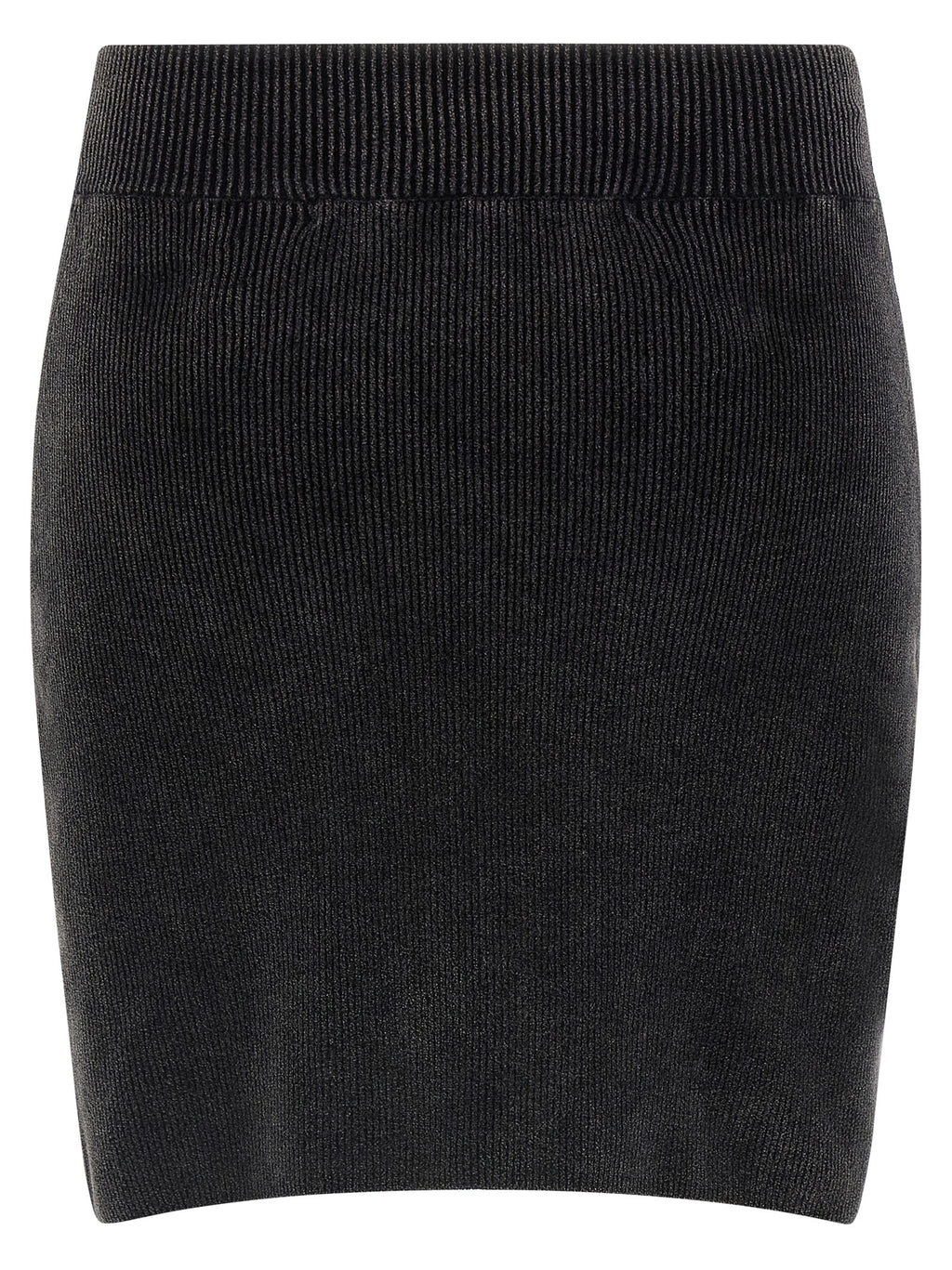 Black Cotton Long Skirt