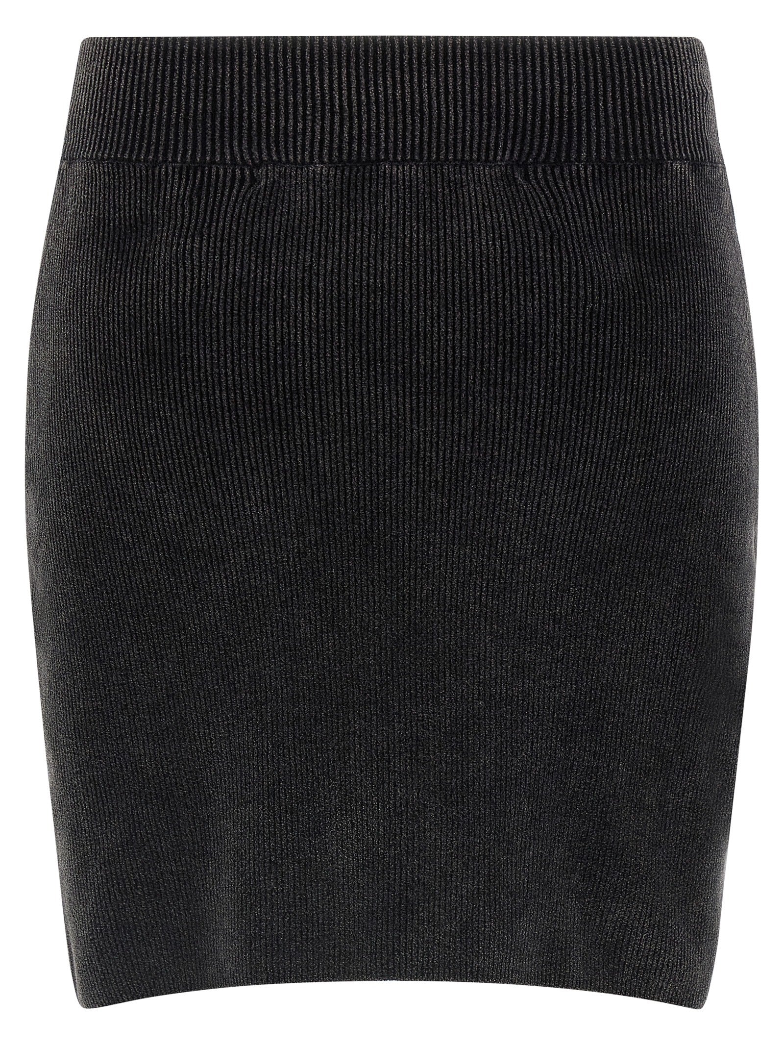 Black Cotton Long Skirt