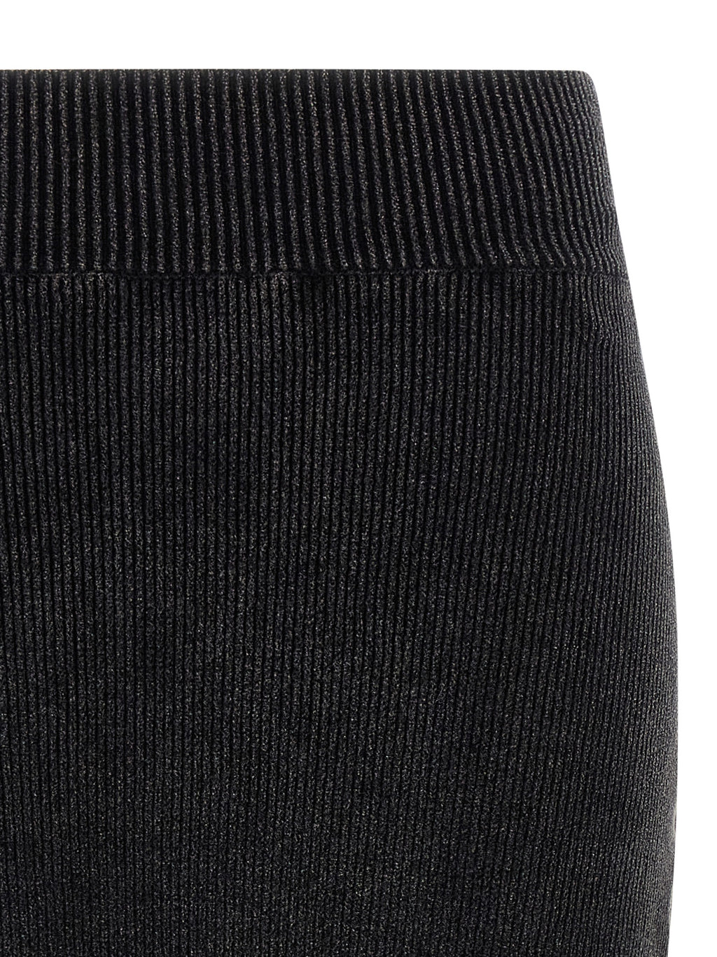 Black Cotton Long Skirt