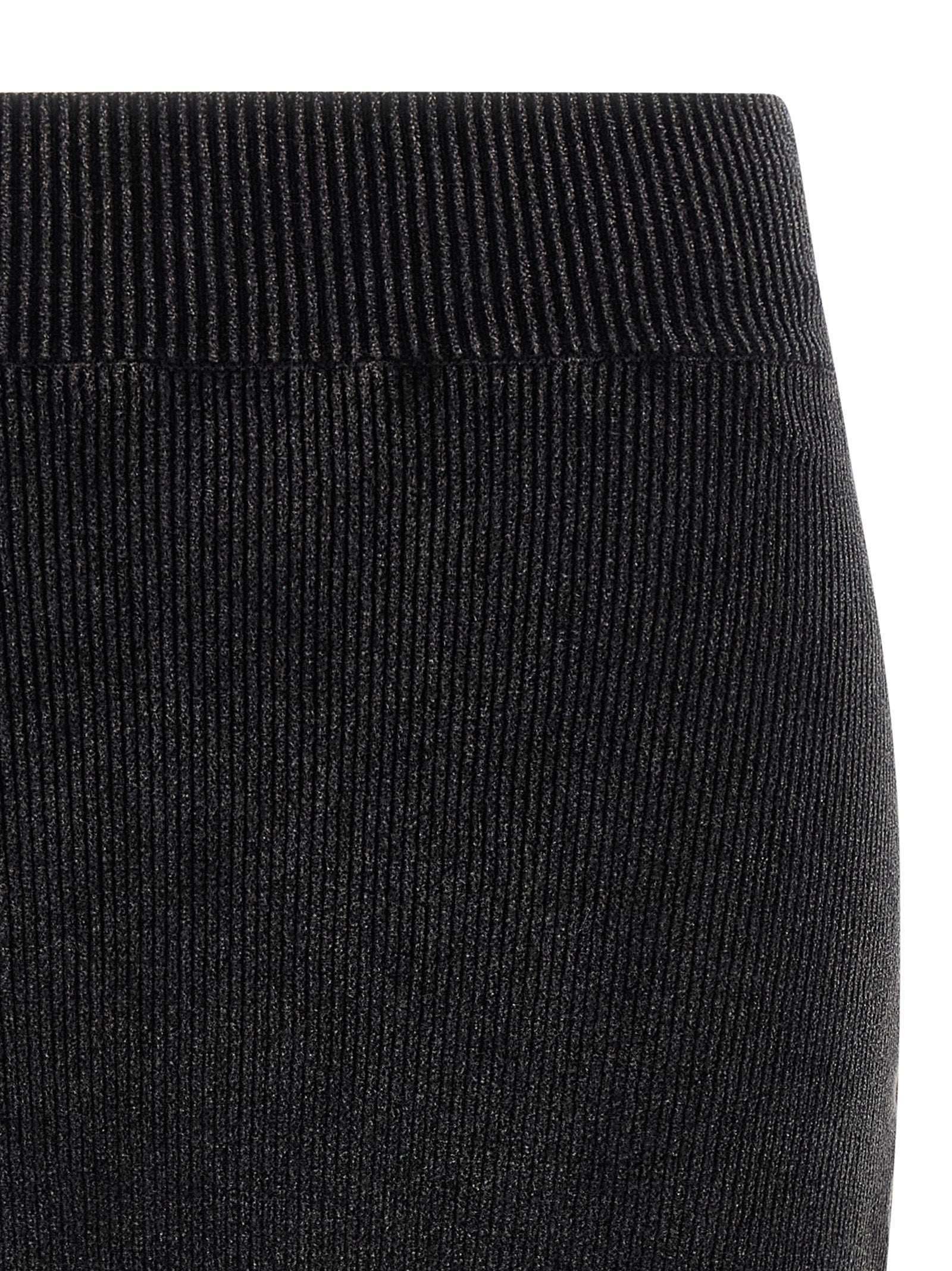 Black Cotton Long Skirt