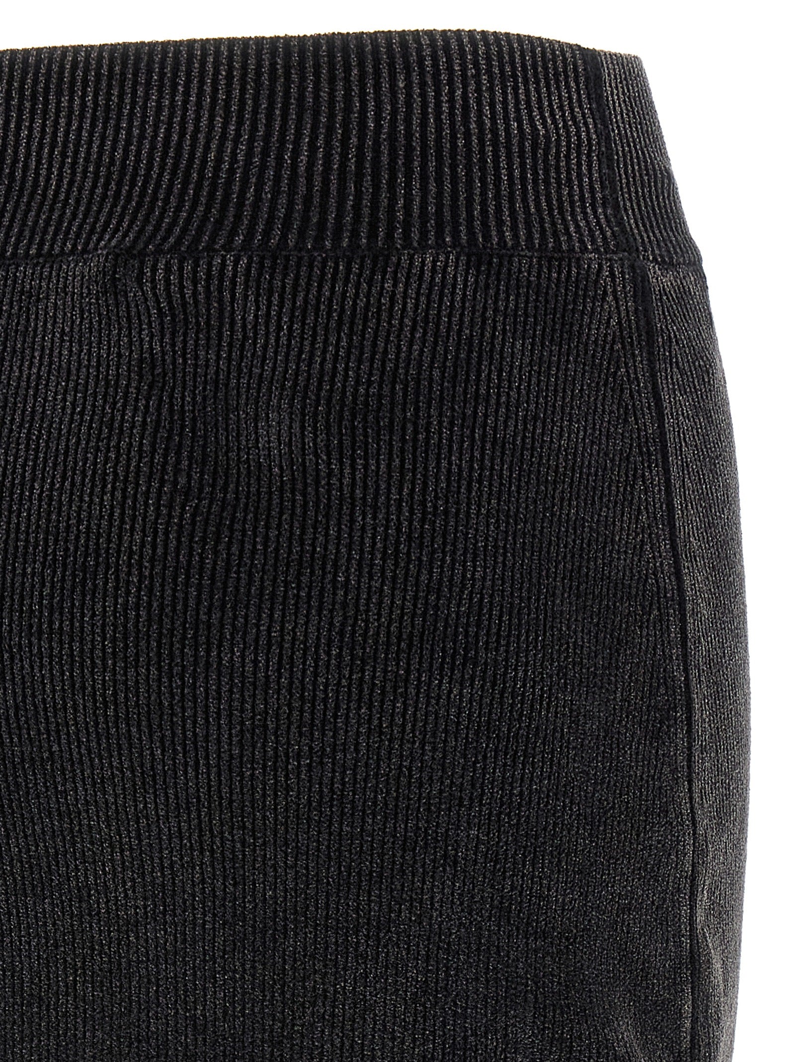 Black Cotton Long Skirt