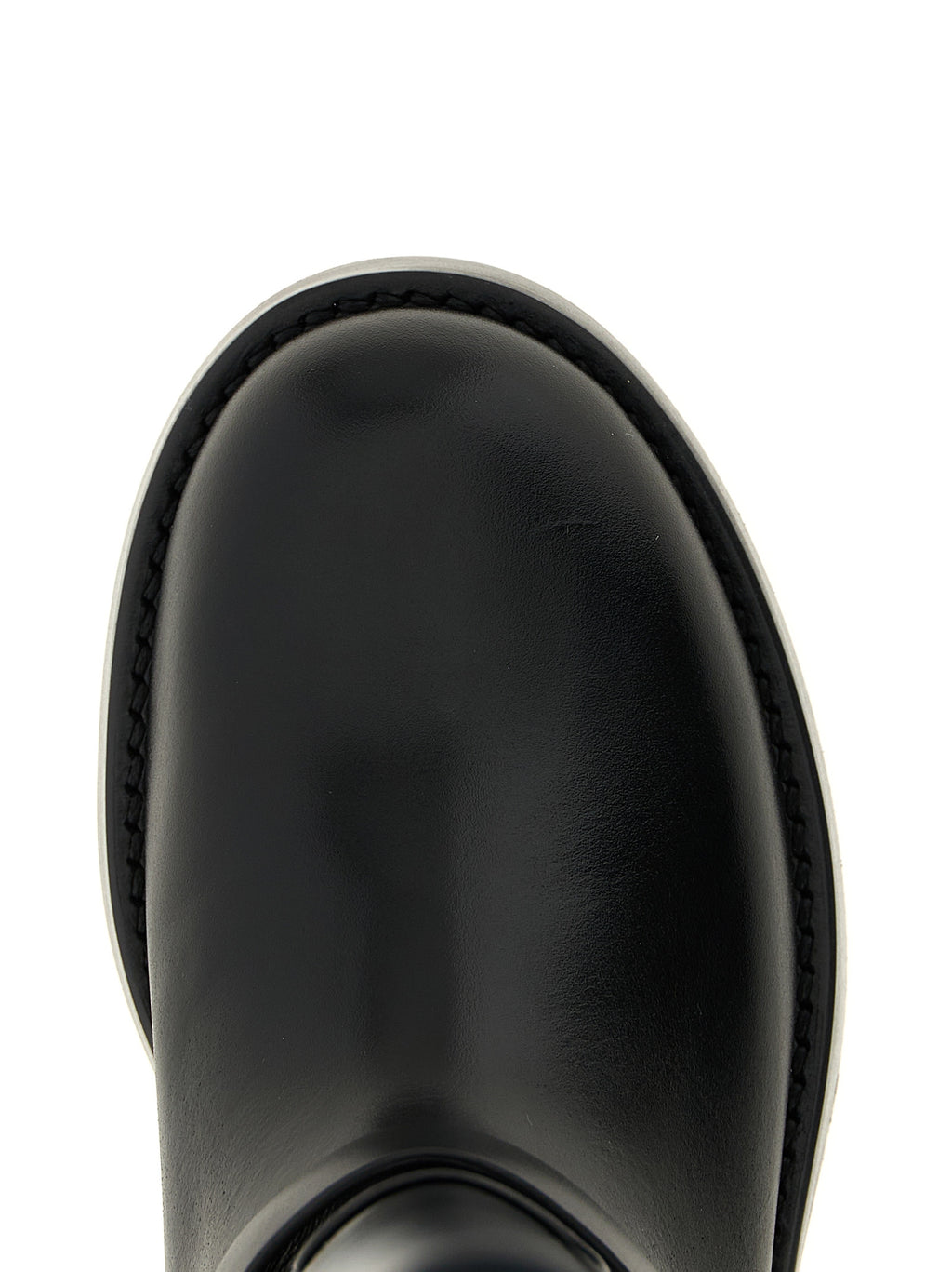 Black Calfskin Over The Knee