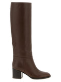 Brown Calfskin Over The Knee