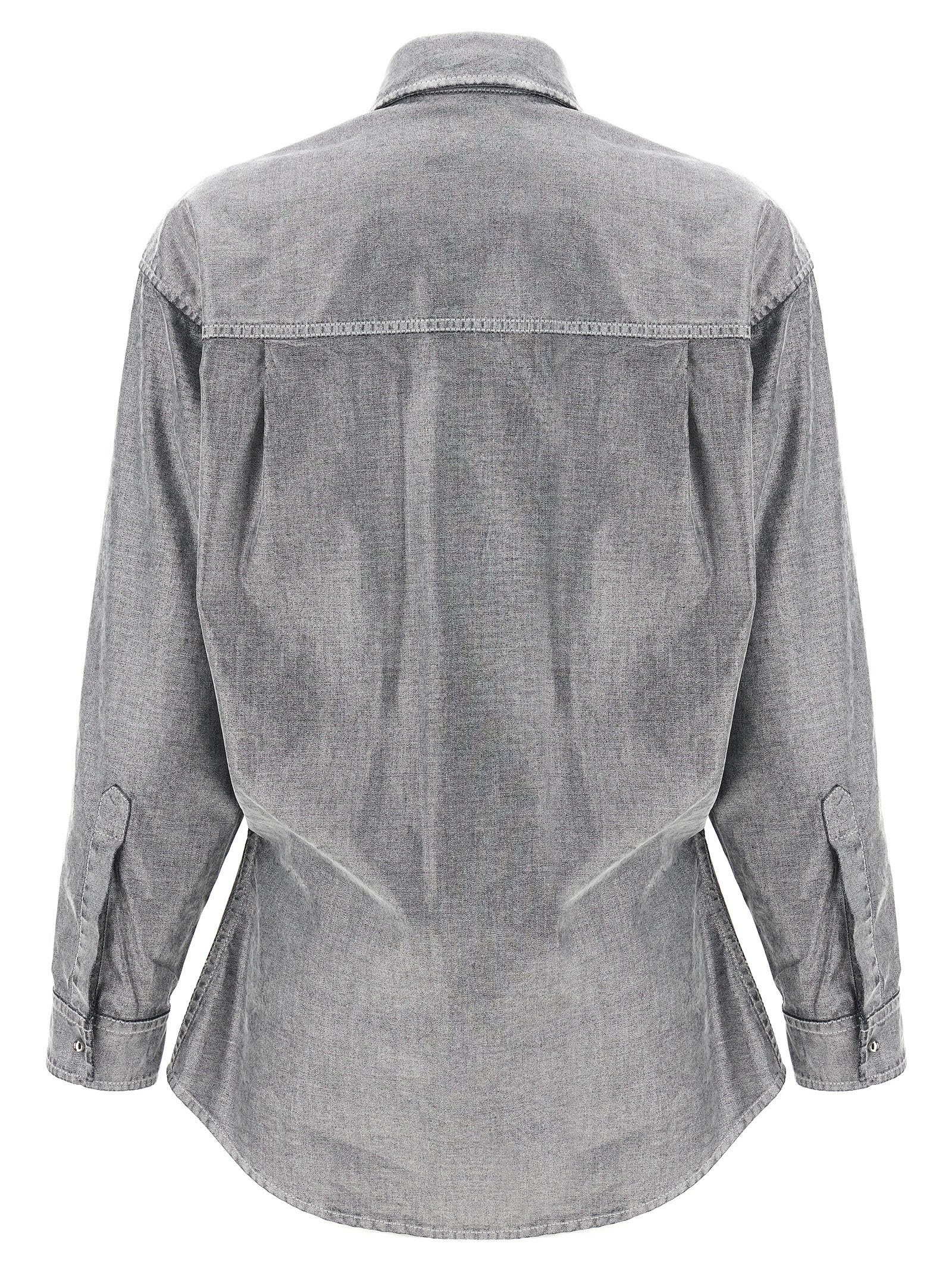 Silver Cotton Blouse