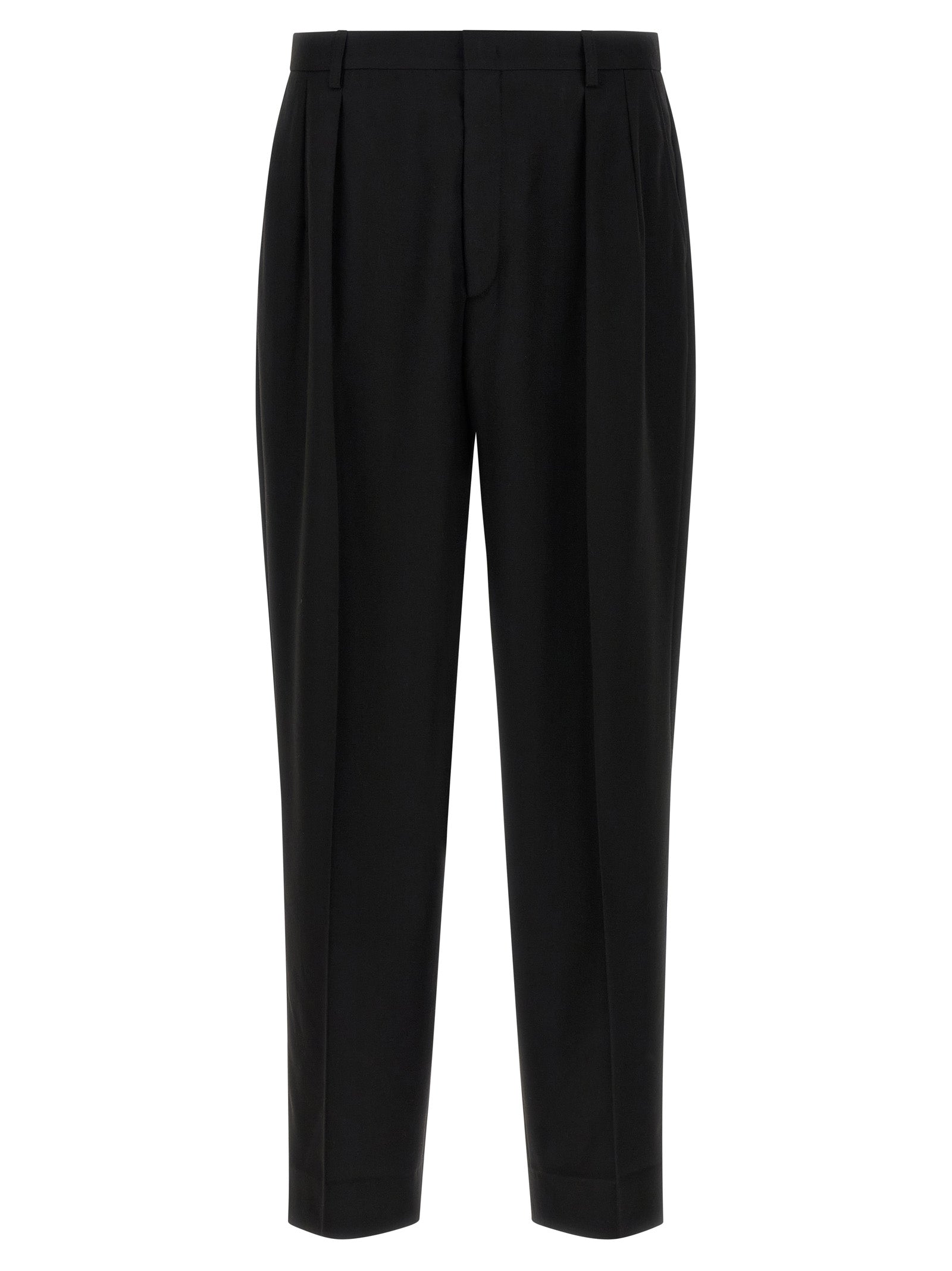 Black Polyester Dress Pants