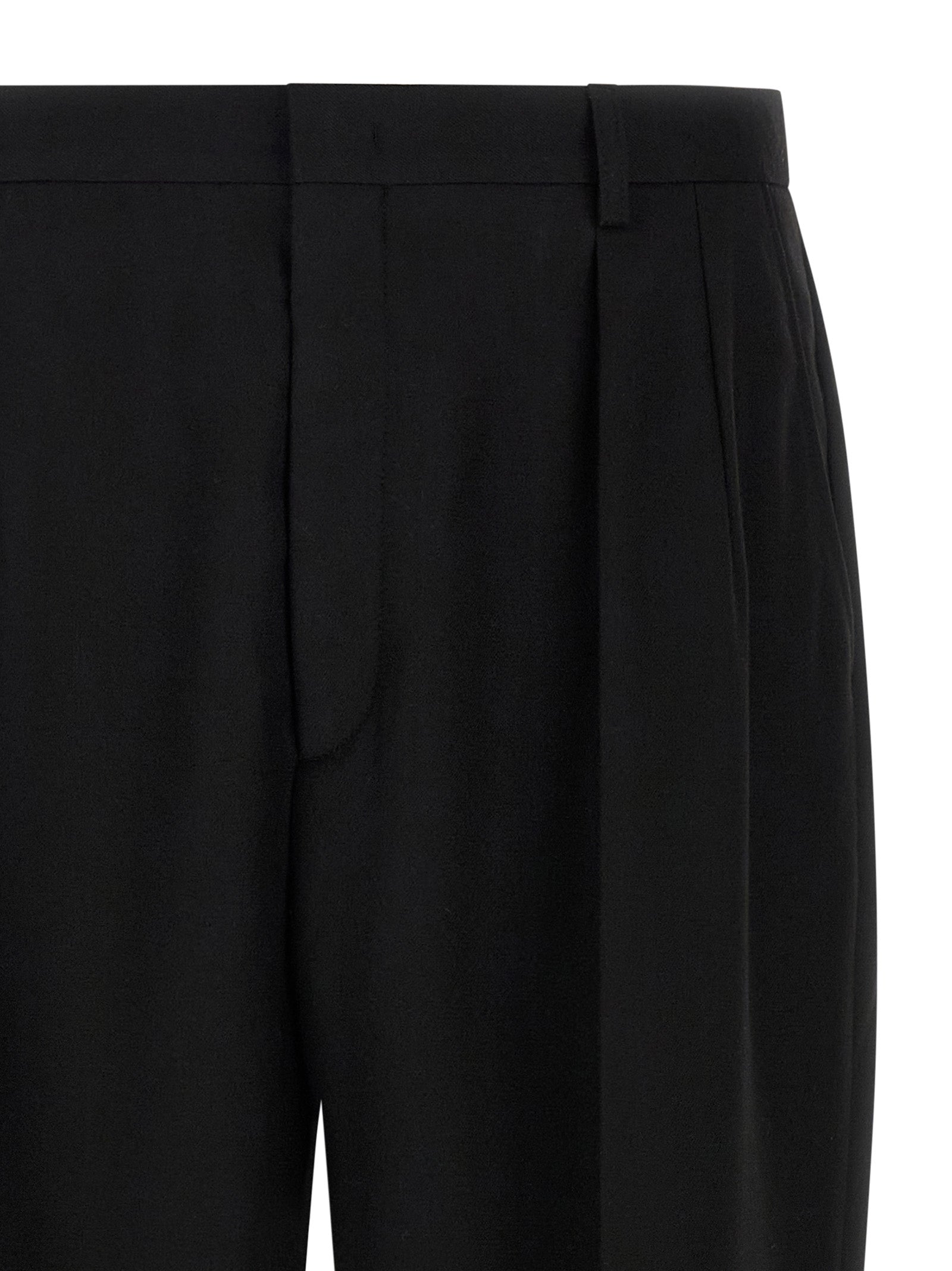 Black Polyester Dress Pants