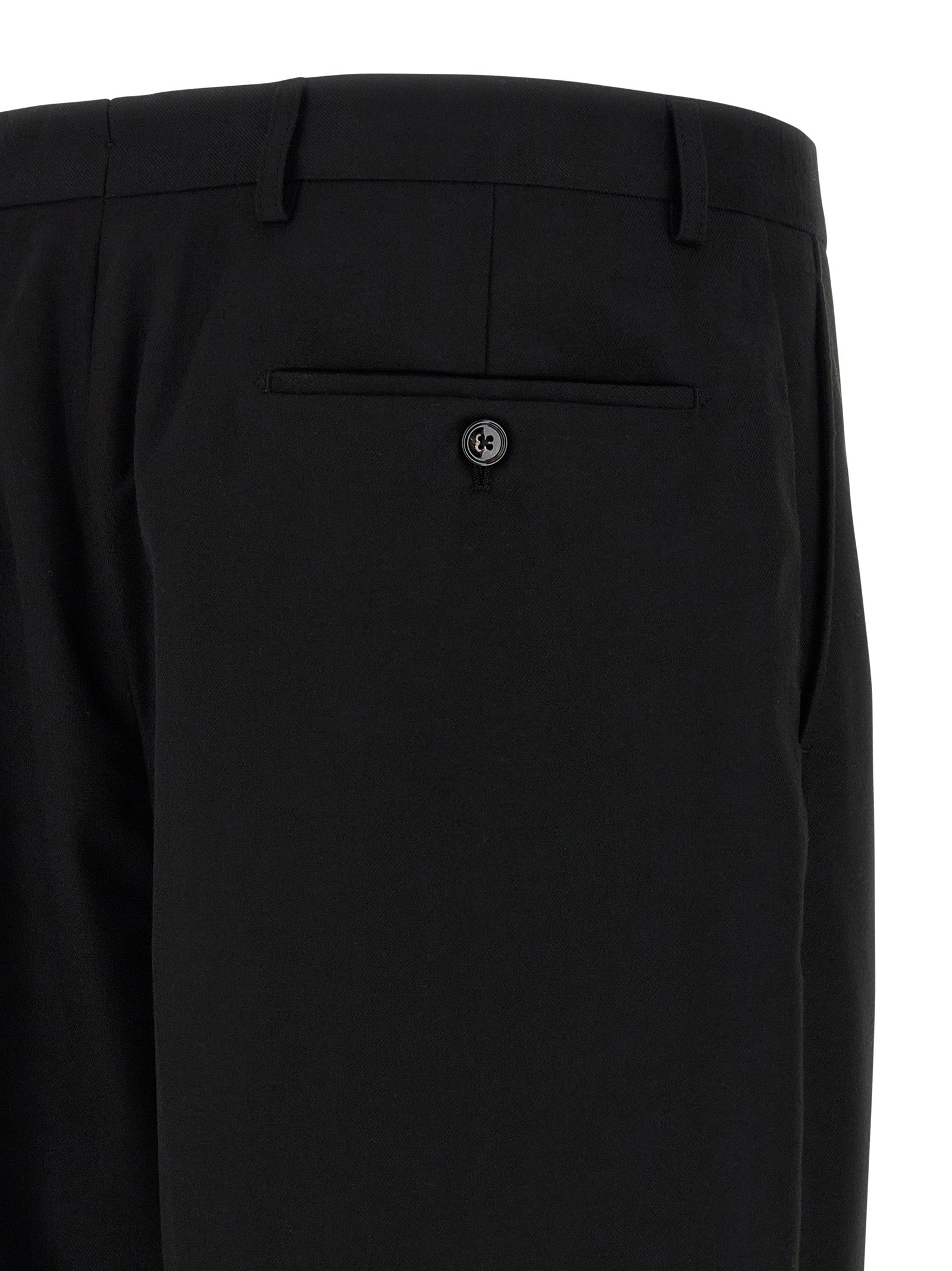 Black Polyester Dress Pants